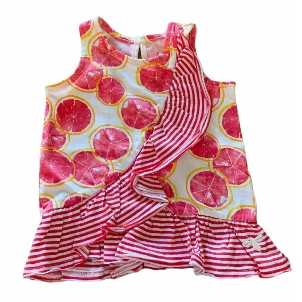 Burt’s Bees Baby Girl  Dress  Pink Red size 3-6 m